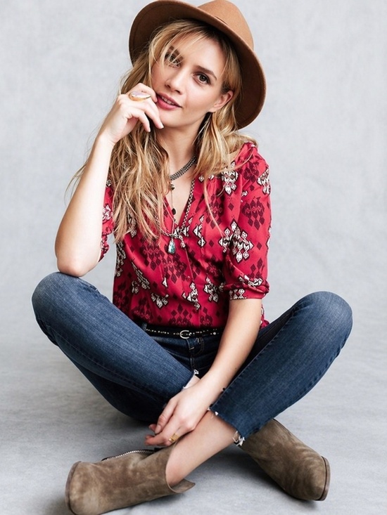 Anthropologie Tops - Anthropologie Maeve Floral Button Down Blouse Boho Lightweight Women Size 6